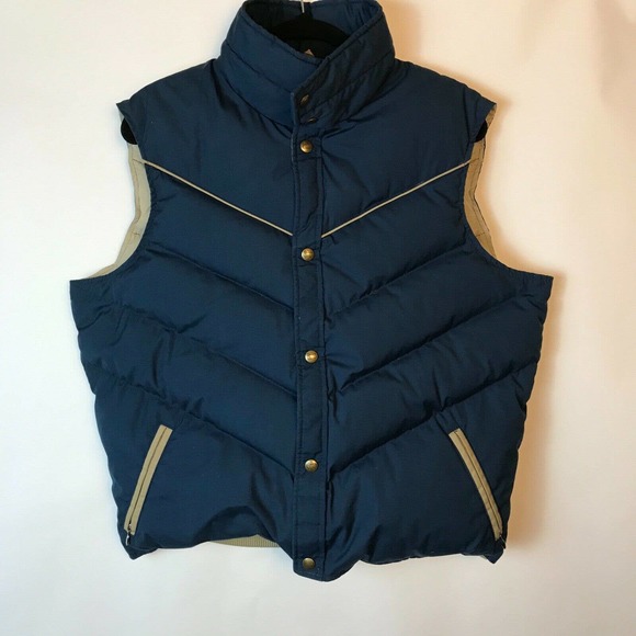 Woolrich Other - VTG 1980s Woolrich Blue Goose Down Puffer Vest L
